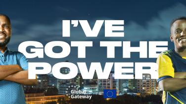 Two people in Tanzania participating in I've got the power campaign.