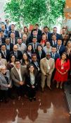 A group photo with 50 people taken at the digital alliance meeting. 